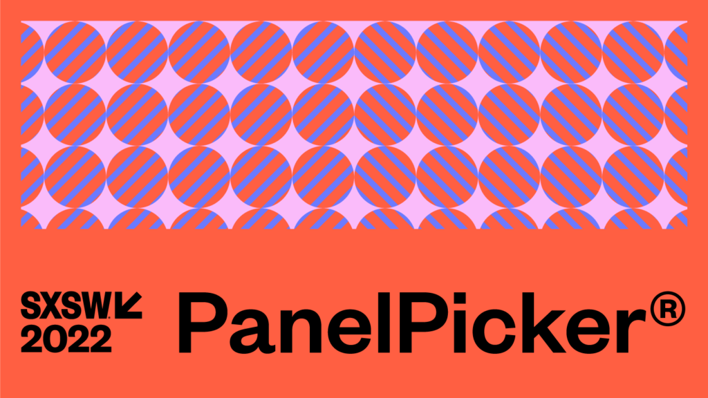 SXSW 2022 Panel Picker-circle and line designed background