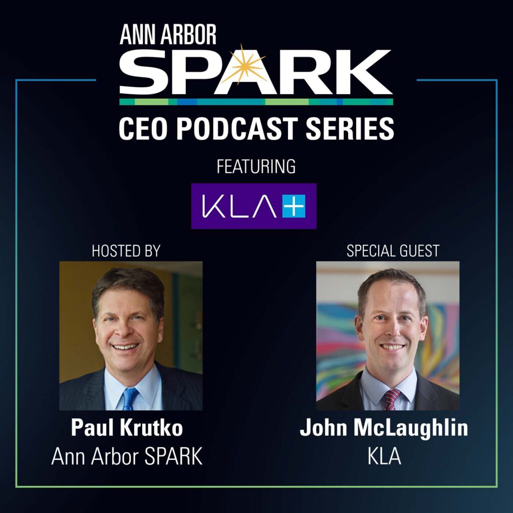 Ann Arbor SPARK CEO Podcast featuring KLA banner square