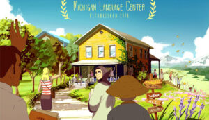 Michigan language center artwork banner-larger version