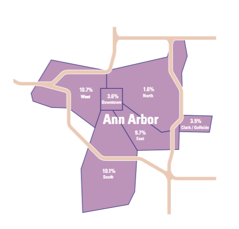 Ann Arbor map layout