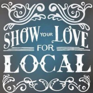 Shop local-square-gray background