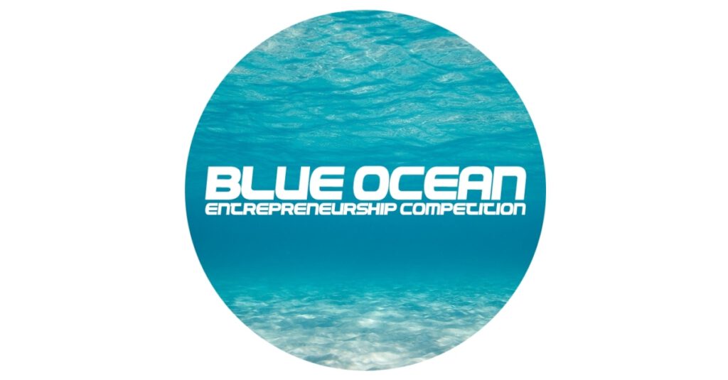 Blue Ocean Entrepreneurship Competition-ocean background encased in circle