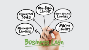 Person writing graphic-business loan
